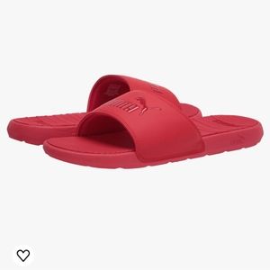 PUMA Cool Cat Slides Sandals Men's 7 Womens 8-8.5 Unisex Red BNWT 1 PAIR LEFT